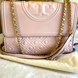 Tory Burch large Fleming pink